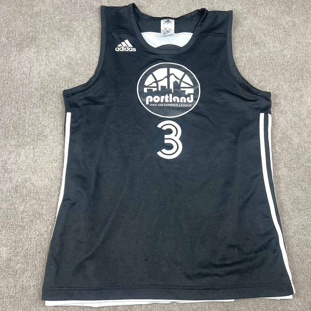Adidas Portland Pro-Am Summer League Reversible Jersey Mens Large Black White